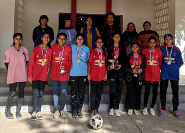 Government School wins second place at inter-city football championship