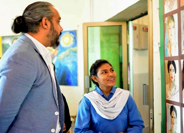 Government schools wow thinkers, creatives and celebrities with art show