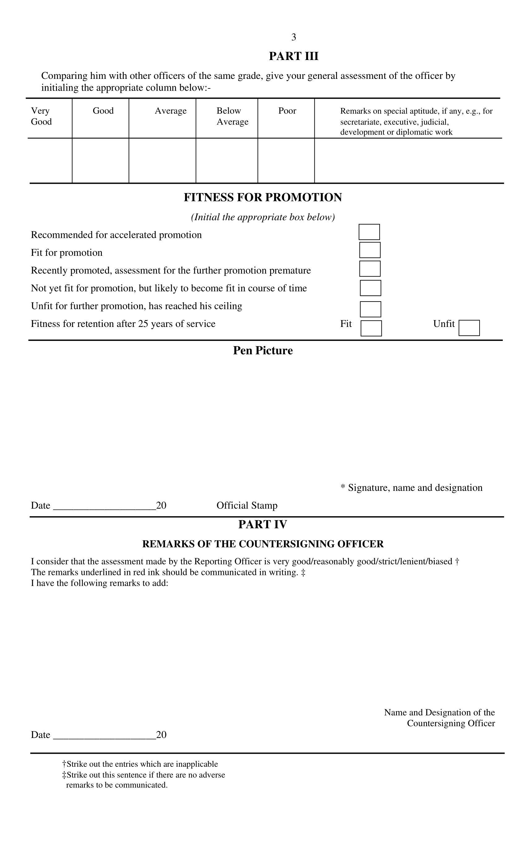 Previously used Annual Confidential Report (ACR)